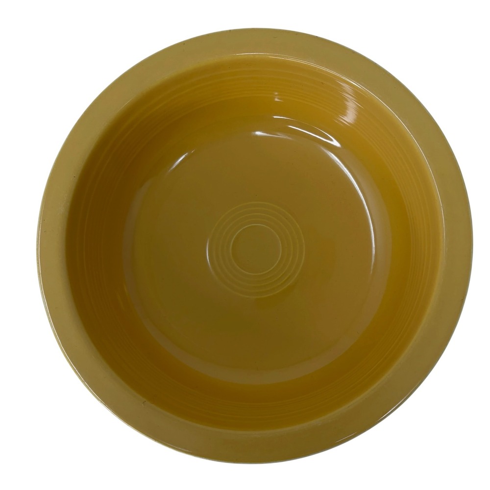 Vintage Fiesta Yellow 8.5" Nappy Serving Bowl Homer Laughlin Fiestaware USA - Picture 2 of 6